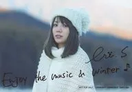 Eri Sasaki / With Print Signature and Message / "Enjoy the music & Winter" / CD-CD "Fuyubiyori" Tonoana-bare Bromide