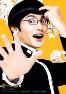 Shuhei Nomura (Togo Kikuma) / Bust Up / Uniform / Right Hand / Left Hand Head / Glasses / Background Cherry Blossom / DVD / Blu-ray 「 Eiga Teiichi no Kuni 」 (All Forms in Common) Pony Canyon Shopping Club First Come Purchase benefits Bromide