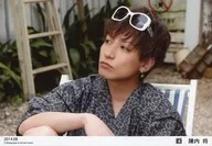 D-BOYS/陈内将/卧式·坐姿·服装灰色·豹纹·墨镜·视线左上·「2014.08」/官方生写真