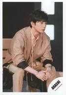 Arashi / Matsujun / Knee-Up, Sitting, Costume Beige, Two Hands Layered between Feet / "Find The Answer" PV & Jacque Shooting Off-Shot / Official Official photo