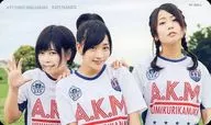 Ayumikurikamaki/集合(3人)/T恤白青紅/CD「絆混合」封入特典TORAYCA