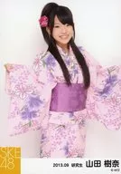 Juna Yamada / Above the Knees / Sleeve Widening / SKE48 September 2013 Individual Official photo 「 2013.09 」 「 Yukata 」