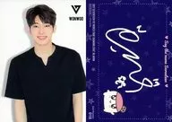 016 : SEVENTEEN/WONWOO / NORMAL / "2017 SEVENTEEN 1st WORLD TOUR' DIAMOND EDGE' in JAPAN" Trading Card