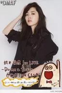 Airi Suzuki/con mensaje impreso / Airi Suzuki1 LIVE ~ Do me a favor@COTTON CLUB ~ 31 de marzo de 2018 COTTON CLUB Daily Solo A5 Wide size Official photo