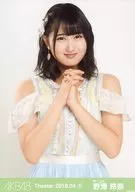 Rena Nozawa / Upper body / AKB48 Theater Trading Official photo Set 2018. April1 「 2018.04 」