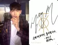 TOHOSHINKI / Changmin (MAX) / Parte superior del cuerpo / Cepillo de dientes izquierdo / with signature de impresión trasera / CD "New Chapter #1" [Korean edition] Special gift photo card