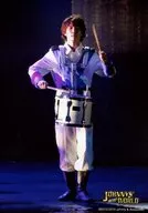 Snow Man / Ta Sho Watanabe / Live Photo / Whole body / Costume White / Both Hands Stick / Drum / Lighting Purple / JOHNNYS' 2020 WORLD