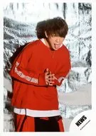 NEWS / Keiichiro Koyama / Upper Body / Costume Red / Tongue Out / 18 Spring Concert Brochure & Goods Shooting Off-Shot / Official Official photo