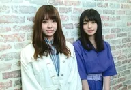 长滨荣·小林由依/横型·上半身·双手下·靠在一起/【20180525更新】/欅坂46这里是有乐町星空广播电台Konpuri明信片