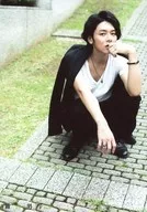 Sho Tomita / Whole body / Costume Black / White / Crouching / Left Hand Mouth / Outdoor / Stage Men's THE REAL Random Bromide (HMV & BOOKS limited)