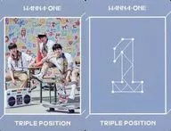 Wanna One/集合(3人)/枠水色/CD「1÷X=1(UNDIVIDED)【Triple Position Ver.】」特典トレカ