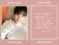 Wanna One/イ・デフィ(Lee Dae Hwi)/裏面ピンク・印刷メッセージ入り/CD「1÷X=1(UNDIVIDED)【Wanna One ver. Ver.】」特典トレカ