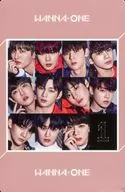 Wanna One/集合(11人)/裏面ピンク/CD「1÷X=1(UNDIVIDED)【Wanna One ver. Ver.】」特典トレカ