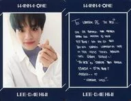 Wanna One / Lee Dae-hwi (Lee Dae Hui) / con la parte posterior de la marina y el mensaje impreso / CD "1 ÷X = 1 (UNDIVIDED) [The Heal Ver.]" privilegio especial Torayca