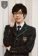 Roppongi-itchome Seiyu Gakuen / Sho Ishikawa / Uniform Arrangement Ver. (Random) / Upper body / Costume Green / Right Hand Glasses / Roppongi-itchome Seiyu Gakuen Individual Bromide Set