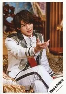 King & Prince / Sho Hirano / Knee-Up, Sitting, Costume White, Right Front / "Cinderella Girl" PV & Jacque Shooting Off-Shot