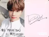 Seventeen / Dino / 「 #PLEASED 」 / Back Pink / CD 「 Japan 1 st Mini Album We Make You 」 (First Press Limited Album A) Special Photo Card