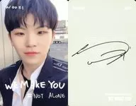 SEVENTEEN/WOOZI(ウジ)/「#NOT ALONE」・裏面グレー/CD「JAPAN 1ST MINI ALBUM WE MAKE YOU」(通常盤)特典フォトカード