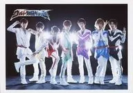 Super Express / Group (7 people) / Horizontal, Whole body, White Costume, Black Background, "Ultra Super Express" / Official Official photo Series 2