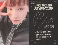 SF9/IN SEONG(インソン)/裏面印刷サイン入り/CD「2nd Mini Album Breaking Sensation」封入特典セルフィー・フォトカード