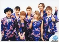 Attack All Around / Set (7 pessoas) / Horizontal, Upper Body, Figurino Blue, Pink, Nishijima Left Hand Thump Stand, ito Right Piece / "Attack All Around Party / Attack All Around mobile" a-nation '15 FC Limited Artist Photo