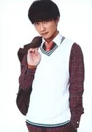 Tokihito / Upper Body / Costume Red / White / Check Pattern / Left / Right Hand Jacket / 「 Nostalgic Wonderland ~ song & dance show ~ 」 Random Photo