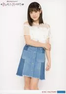 Country Girls / Koseki Mai / Above the Knee / Costume White / Blue / Right Hand Left Arm / 2L Size / "Momoko Shimae Last Live Thank You Tomomochi" Solo 2 sheet of paper measuring 80 x 100cm Official photo Set