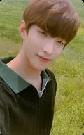 SEVENTEEN/DK (ドギョム) / Bust up / Costume black green / Face facing right / 5th MINI ALBUM 『 YOU MAKE MY DAY 』 (FOLLOW Ver.) Special Treka