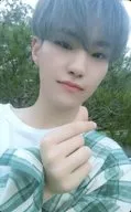 SEVENTEEN/HOSHI / Bust up, Costume Green White, Heart Right Hand / 5th MINI ALBUM 『 YOU MAKE MY DAY 』 (SET THE SUN Ver.) Special Treka