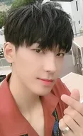 SEVENTEEN/WONWOO/丰胸·服装红·左手爱心/5 TH MINI ALBUM『YOU MAKE MY DAY』(SET THE SUN Ver.)特典Treka