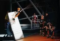 Gathering (7 persons) / Live Photo / Horizontal Type / Whole Body / Suga Wall Climbing / Left Hand Stretch / 2L Size / 「 Hyper Projection Drama 『 Haikyu! 』 "Starting Giant" 」 2L Version Stage Photo