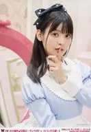 Sumire Uesaka / Upper body, Body Facing Right, Light Blue, White, Left Forefinger Mouth /' Leather Buro 5 th Anniversary Meeting ~ Sanrio Puroland Meeting ~ Bromide Set