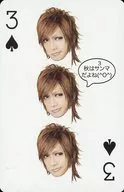 3 (Spade) : Taketoyo Kiya / Original playing cards / Golden Bomber Live Tour 2011 Goods Sales Purchase benefits 2nd