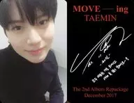 SHINee / Lee Taemin (TAEMIN) / Bust up / Costume black / Background white / CD "MOVE-ing : The 2nd Album Repackage" Special Treka