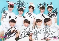 3000 : ☆ Private Ebisu Junior High School / Meeting (9 people) / with handwritten signature ・ King Of Gakugeeeekai Shrimp Logo / Official Official photo