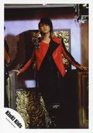 KinKi Kids / Koichi Domoto / Live Photo / Whole Body / Costume Red / Black / Both Hands Spread / Stage Set Touch / Foot Crossing / Official Official photo