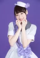 Wake Up, Girls! / Shitsumi Yamashita / upper body, both hands chin, background purple / "Wake Up, Girls! FINAL TOUR-HOME-Part. I Costume Exhibition & Fair" another cut bromide