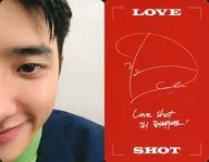 EXO/Dio (D. O.) /Back Red/Print with signature / CD "Repackage Album Love Shot" (LOVE Ver.)