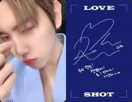 EXO / ベッキョン (BAEKHYUN) / Back Blue / with signature de impresión / CD "Repackage Album Love Shot" (SHOT Ver.)