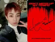 EXO / Xiumin (XIUMIN) / Back red / Print with signature / CD 「 DO N'T MESS UP MY TEMPO 」 (Vivace Ver.) Enclosed Special Photo Card