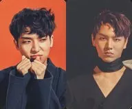 PENTAGON/正面:YOUT・背面:KINO/丰胸・正面背景橙色・背面背景黑色/CD特典照片卡