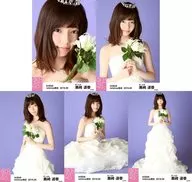 ◇島崎遙香/AKB48 2016年6月度net shop限定個別生寫真「2016.06」「你的婚紗.」服裝II5種等身公仔