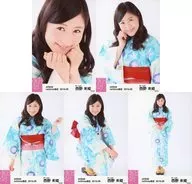 ◇ Miki Nishino / AKB48 August 2016 net shop limited individual Official photo 「 2016.08 」 「 Yukatas 」 5 kinds complete set