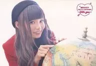 诹访七香/卧式·丰胸·红衣·帽子·双手地球仪/「诹访七香TALK&LIVE EVENT～With you～」明信片
