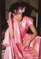 Snow Man / Ryota Miyadate / Knee-up, sitting, costume pink, right hand head / "Takizawa Kabuki-ZERO" original photo