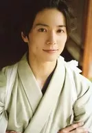 Takuma Wada / Bust up, Costume gray, Japanese clothes, arm band, closing mouth / Takuma Wada FC limited fan meeting "Follow Me! ～ Summer ～" Official photo B