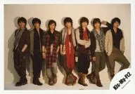 Kis-My-Ft2 / Gather (7 persons) / Horizontal ・ Whole body ・ Center Fujigaya ・ Tamamori Armband ・ Kitayama Check Pattern Stole / Official Official photo