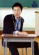 Takuma Otoo / Above-the-knee, Sitting, Uniform Black, Shirt White, Right Hand Desk, Background Blackboard / Thank CUE FAN MEETING 2012