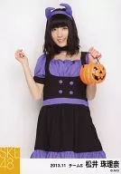 Jurina Matsui / Above the Knees, Left Hand Pumpkin Shaped Bucket / SKE48 November 2013 Individual Official photo "2013.11" "Halloween"