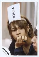 KAT TUN / Tatsuya Ueda / Face Up, Costume Black, Left Hand Chin, "Sunglasses" / Official Official photo